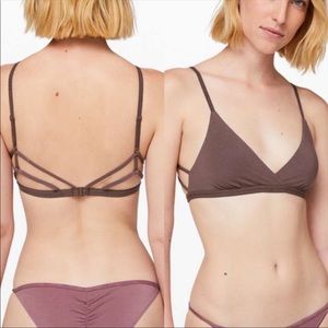 Lululemon Simply Strappy Bralette in Fig size small
